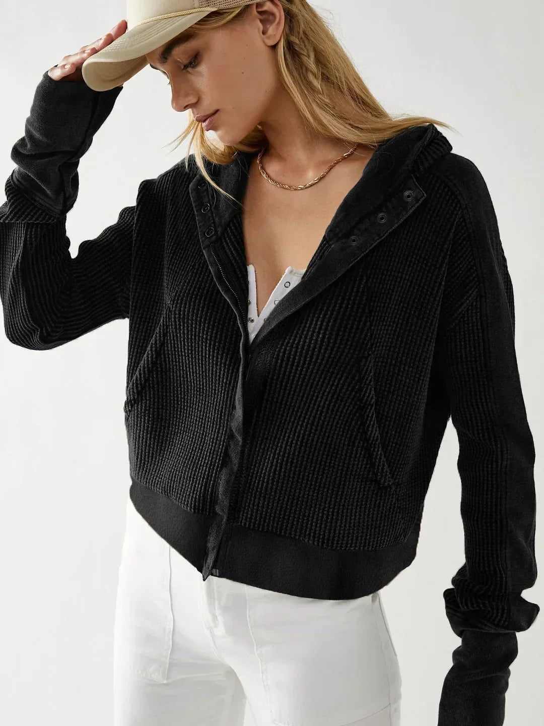 Harriet/ Urban Cropped Hoodie