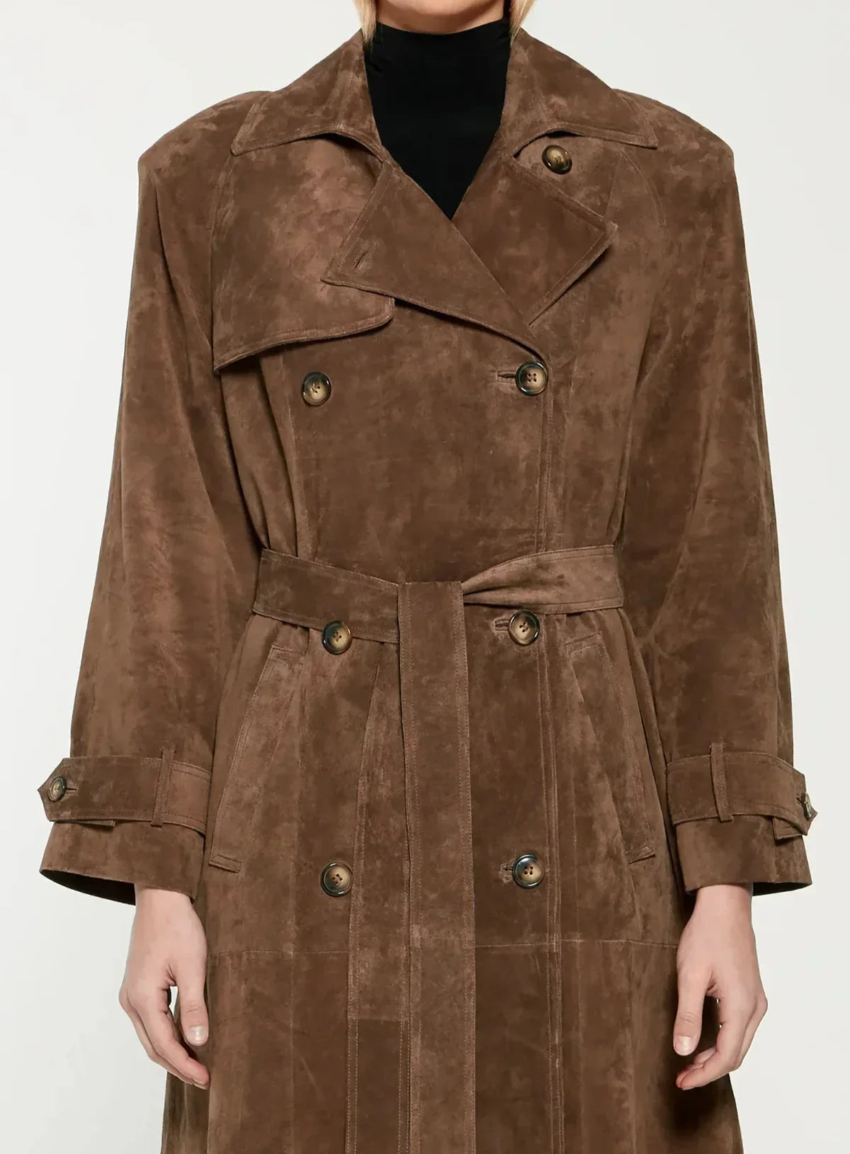 Harrison Suede Trenchcoat